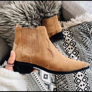 Marc Fisher yohani suede ankle boots